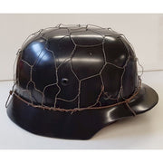 GERMAN WW2 AGED 1/2 BASKET CHICKEN WIRE HELMET COVER