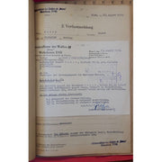 SS TOTENKOPF DEATH FILE FOR WAFFEN SS-MANN AUGUST HAUER