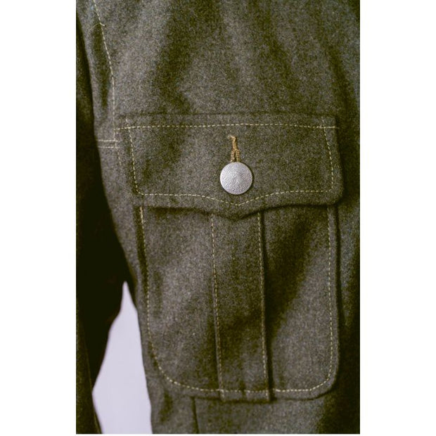 M36 TUNIC WWII GERMAN FIELD GREEN WOOL TUNIC