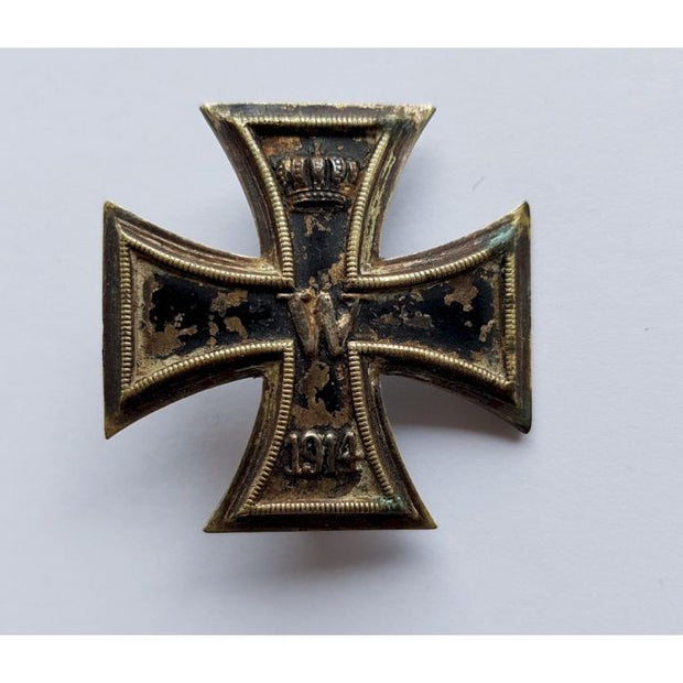 GERMAN WW1 1914 IRON CROSS 1ST CLASS RARE VAULTED VERSION