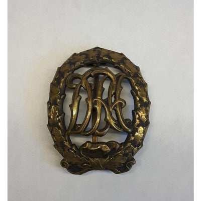 GERMAN DRA SPORTS BADGE IN BRONZE WW1 ORIGINAL
