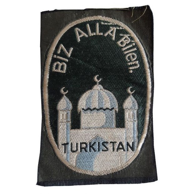 SS TURKESTAN LEGION VOLUNTEER’S BEVO SLEEVE SHIELD