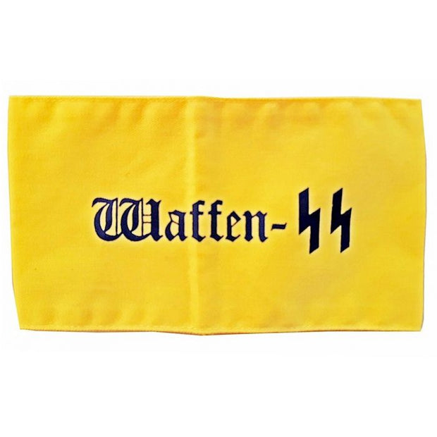 WWII GERMAN WAFFEN SS YELLOW COTTON ARMBAND