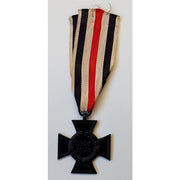 BLACK HONOR CROSS WITH RIBBON FOR WIDOWS AND PARENTS