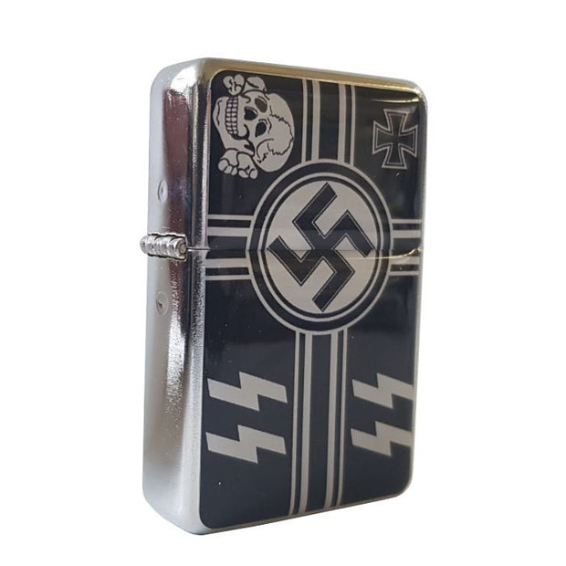 GERMAN SS TOTENKOPF IRON CROSS LIGHTER