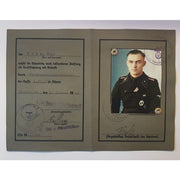 SS FUHRERSCHEIN HUGO RATZ DIVISION HOHENSTAUFEN