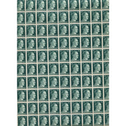 FULL AND COMPLETE GERMAN WWII HITLER HEAD STAMP SHEET OF 100 STAMPS 50 RPF VALUE. FULL GUM