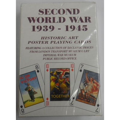AMERICAN WW11 1939 - 1945 HISTORIC ART POSTER PLAYING CARDS