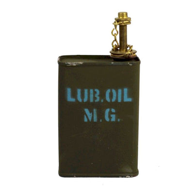 VINTAGE MACHINE GUN LUBRICATION OIL CAN FOR M.G.WW2 BROWNING 50 CAL