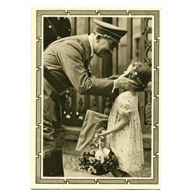 ADOLF HITLER WITH A CHILD POSTCARD
