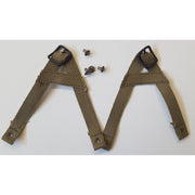 AMERICAN "A" YOKE CHIN STRAP - TAN w/blakened buckles