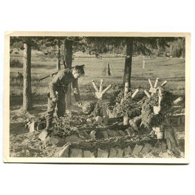 BATTLE OF THE SS MOUNTAIN DIVISION "NORTH" IN KARELIA POST CARD"NEVER FORGOTTEN"