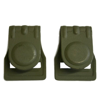 GERMAN BELT HOOKS FOR GAS MASK STRAP - SET OF 2