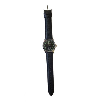 GERMAN WWII ARMY SERVICE WATCH WITH BLACK STRAP