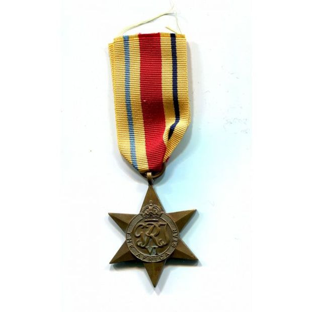 BRITISH CANADA WWII AFRICA STAR MEDAL FOR ACTIVE SERVICE AGAINST ROMMEL IN THE DESERT
