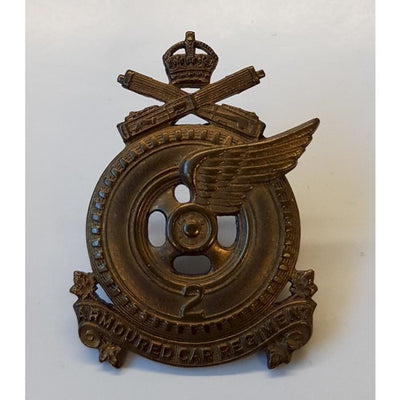CANADIAN 2ND ARMOURED CAR REGIMENT CAP BADGE
