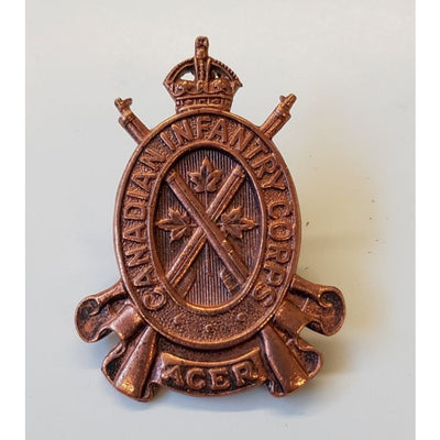 CANADIAN INFANTRY CORPS ACER CAP BADGE