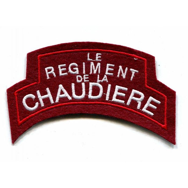 CANADIAN LE REGIMENT DE LA CHAUDIERE SHOULDER FLASH