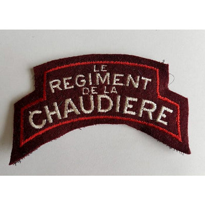 CANADIAN LE REGIMENT DE LA CHAUDIERE SHOULDER FLASH