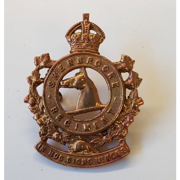 CANADIAN SHERBROOK REGIMENT CAP BADGE