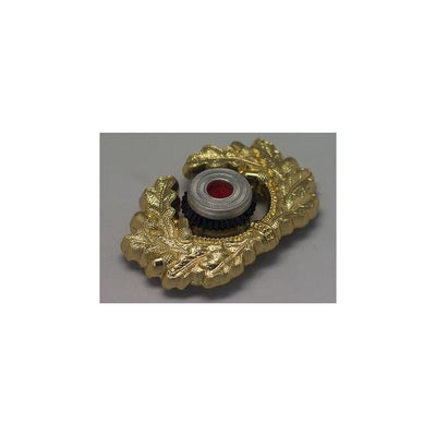 GERMAN HEER GENERAL VISOR CAP WREATH AND COCKADE IN GOLD WWII