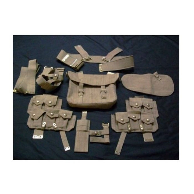 BRITISH WWI P08 WEB GEAR SET - PATTERN 1908 WEBBING EQUIPMENT