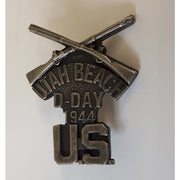 D-DAY UTAH BEACH 1944 AMERICAN COMMEMORATIVE BADGE
