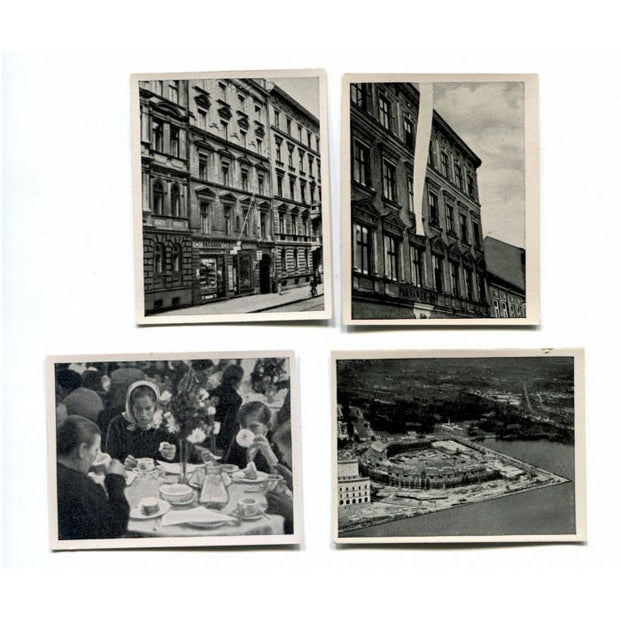 DER BAU DER KONGRERHALLE IM SOMMER 1939 - LOT OF 4 CIGARETTE CARDS