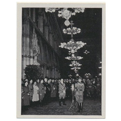 DER FÜHRER AM TAG DES GROTZDEUTJCHEN REICHES WIEN 9 APRIL 1938 - CIGARETTE CARD