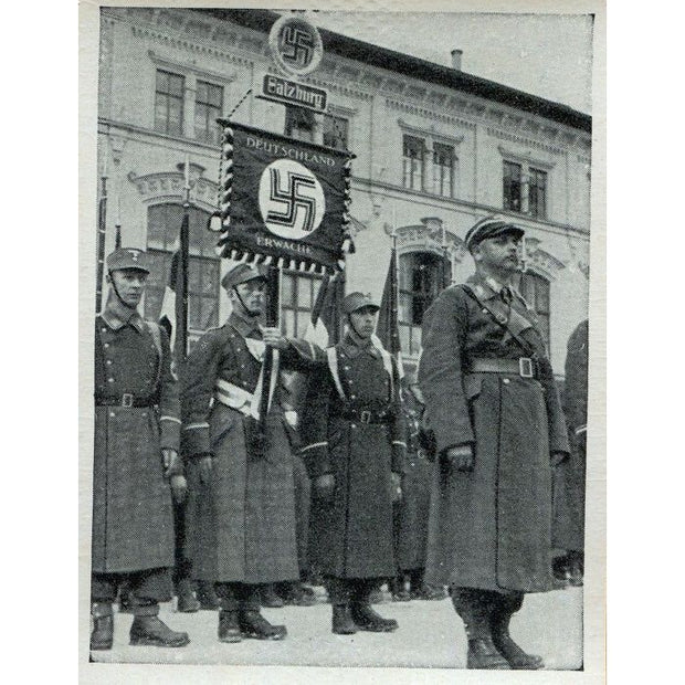 DIE SA - STANDARTE SALZBURG KEHRT VOM REICHSPARTEITAG HEIM