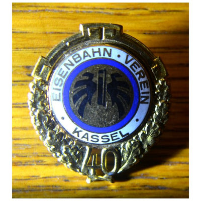 EISENBAHN VEREIN KASSEL u.UMG 40 YEAR VETERAN BADGE MADE BY FRANZ KARBACH