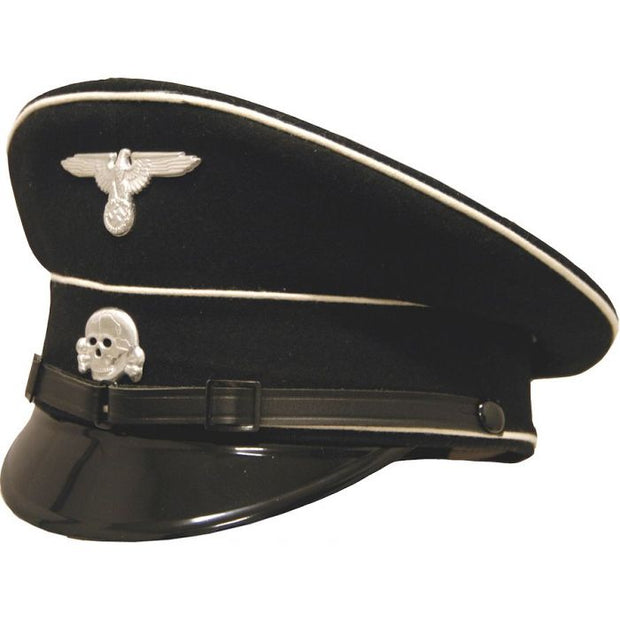 ALLGEMEINE SS VISOR: WWll GERMAN WAFFFEN SS EM INFANTRY VISOR