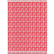 FULL AND COMPLETE GERMAN WWII HITLER HEAD STAMP SHEET OF 100 STAMPS 12 RPF VALUE. FULL GUM