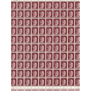 FULL AND COMPLETE GERMAN WWII HITLER HEAD STAMP SHEET OF 100 STAMPS 15 RPF VALUE. FULL GUM