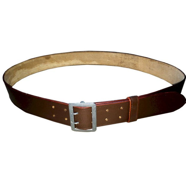 GERMAN OFFICERS BROWN LEATHER BELT for ARMY OR LUFTWAFFE