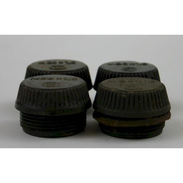 GERMAN WW2 50 MM & 80 MM MORTAR BAKELITE CAPS Lot of 4