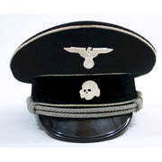 GERMAN WW2 ALLGEMEINE SS OFFICERS VISOR CAP