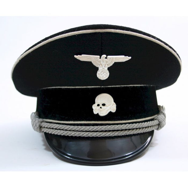 GERMAN WW2 ALLGEMEINE SS OFFICERS VISOR CAP