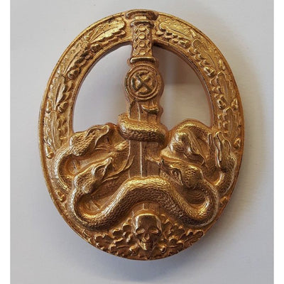 GERMAN ANTI-PARTISAN WAR BADGE Gold