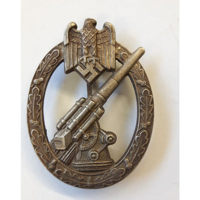 GERMAN ARMY FLAK BADGE SILVER
