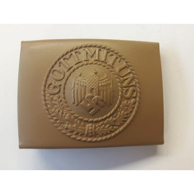 GERMAN BELT BUCKLE AFRIKA KORP ENLISTED MAN TAN