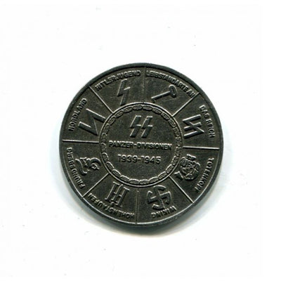 GERMAN COMMEMORATIVE COIN - ARMY & SS PANZER DIVISIONS