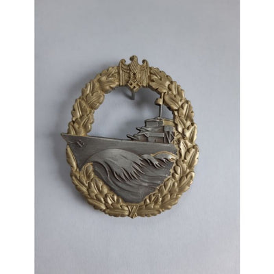 GERMAN DESTROYERS WAR BADGE Gold & Silver