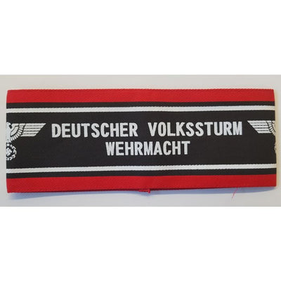 GERMAN DEUTSCHER VOLKSSTURM WEHRMACHT ARM BAND "PEOPLES ARMY"