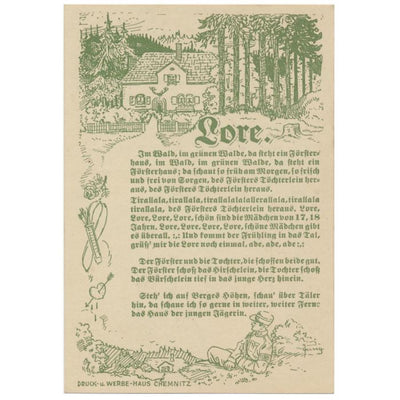 GERMAN FOLK LORE POSTCARDS FROM WW11 WITH WRITTEN LETTERS TO BACK HOME