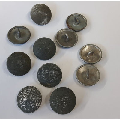 GERMAN WWII PEBBLED 19MM TUNIC BUTTONS ORIGINAL