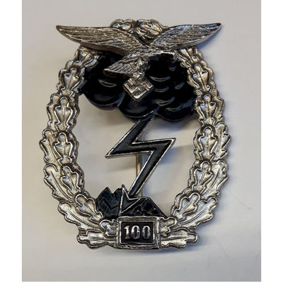 GERMAN GROUND COMBAT BADGE OF THE LUFTWAFFE 100 ACTIONS