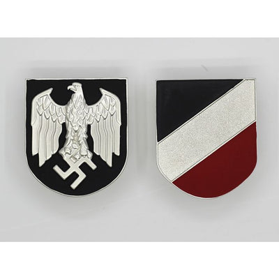 GERMAN HEER PITH HELMET SHIELD PAIR