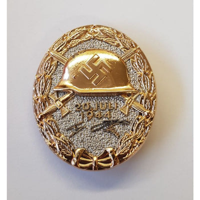 GERMAN JULY 20, 1944 WOUND BADGE GOLD WWII