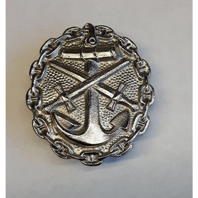 GERMAN IMPERIAL NAVY WOUND BADGE WWI SECOND CLASS SILVER